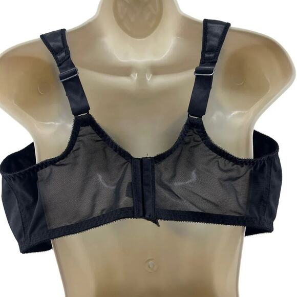 Bali Satin Tracings Full Coverage Underwire Minimizer Bra 3562 42DD Black - Picture 5 of 5